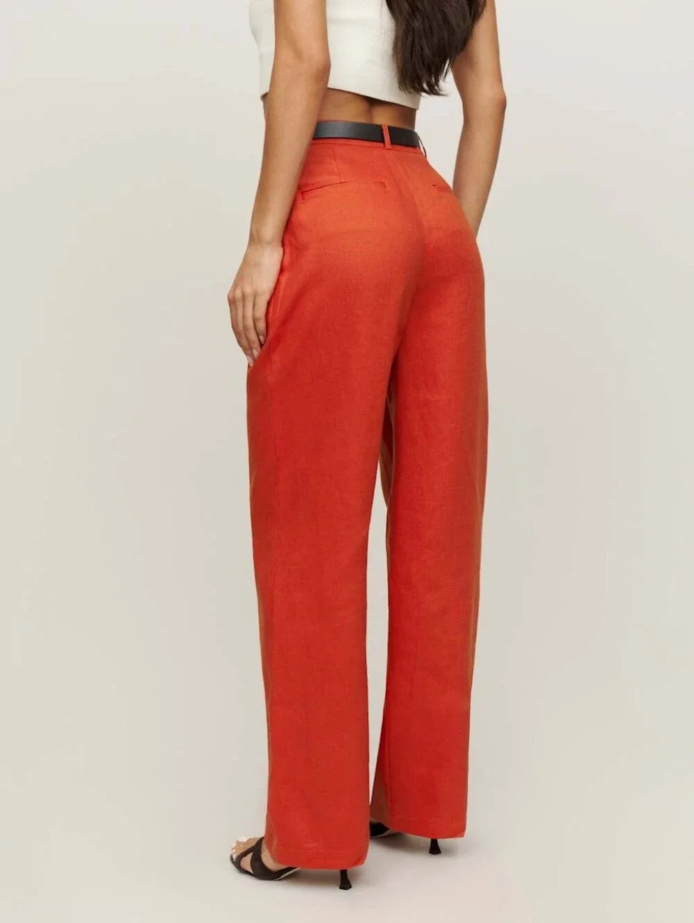 Reformation High-Waist Wide Leg Vesta Pants